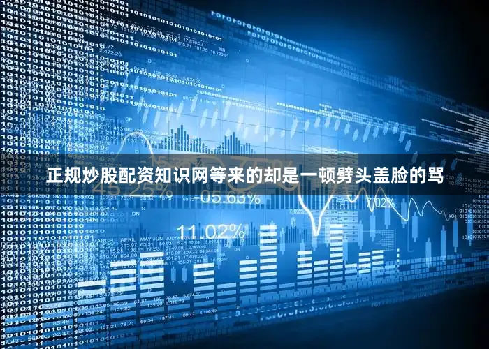 正规炒股配资知识网等来的却是一顿劈头盖脸的骂