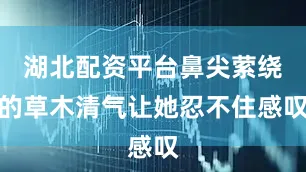 湖北配资平台鼻尖萦绕的草木清气让她忍不住感叹