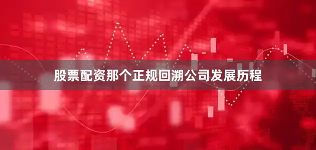 股票配资那个正规　　回溯公司发展历程
